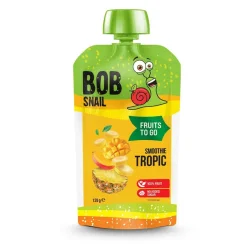 BOB SNAIL Smoothie TROPIC banan - ananas - mango bez dodatku cukru 120 g
