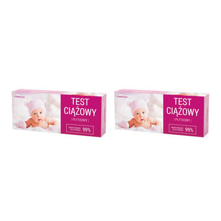 Zestaw: 2x Test ciążowy płytkowy
