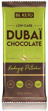 BeKeto Keto Dubaï Czekolada 130g