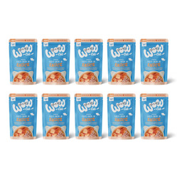 Zestaw 10x WOW CAT Lachs in sauce - filety łososia w sosie (85g)