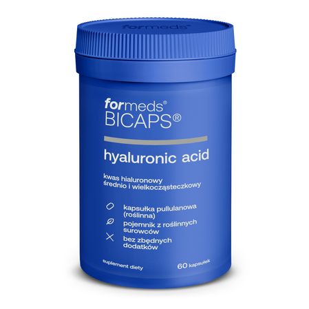 ForMeds Bicaps Hyaluronic Acid kwas hialuronowy 60 kap. wege