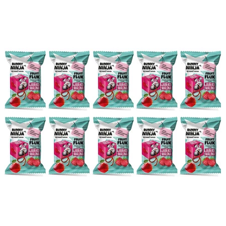 Zestaw 10x Fruit Fluk o smaku jabłko-malina 15 g
