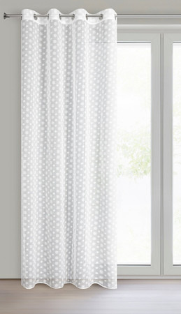 FIRANA GOTOWA SANNY 140 X 250 CM BIAŁY
