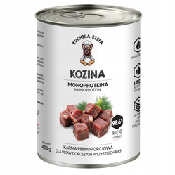 Kuchnia Szefa Kozina - karma mokra dla psa - 400g