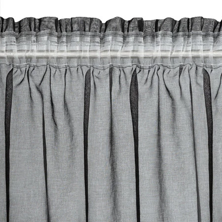 FIRANA GOTOWA CARLI NA TAŚMIE 140 X 270 CM CZARNY