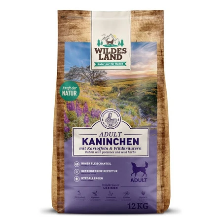 WILDES LAND DOG Kaninchen - królik z ziemniakami i ziołami (12kg)