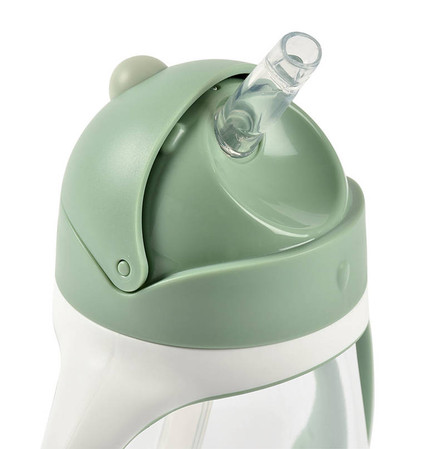 Beaba Bidon niekapek ze słomką tritanowy 300 ml Sage green