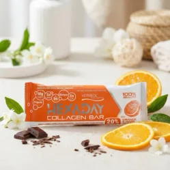 Łyson Baton kolagenowy HEXADAY o smaku pomarańczowym z witaminami i propolisem w ciemnej czekoladzie 40g