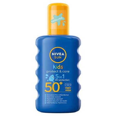 Sun Kids Protect & Care nawilżający spray ochronny na słońce dla dzieci SPF50 200ml