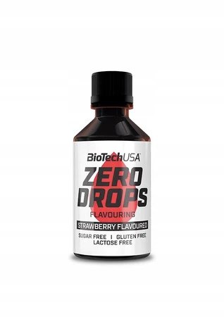 BioTech USA Zero Drops 50 ml smak truskawka