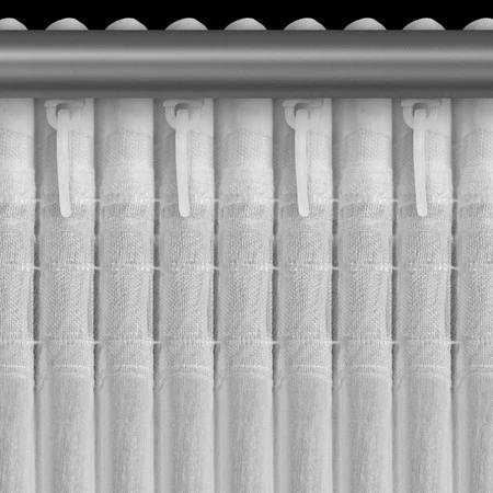 FIRANA GOTOWA LINZI NA TAŚMIE 140 X 270 CM BIAŁY