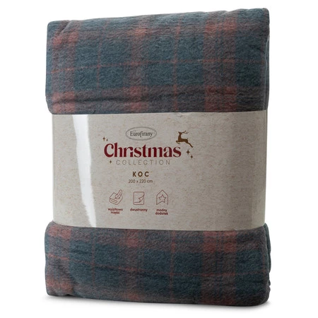 KOC ŚWIĄTECZNY PETER 200 X 220 CM GRANATOWY