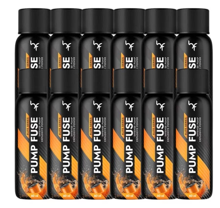 BodyFuse Pump Shot 60 ml gorzka pomarańcza zestaw 12 x 60 ml