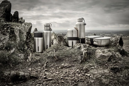 Black+Blum Kubek termiczny stalowy, czarny