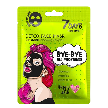 Detoks maska do twarzy BYE-BYE,ALL PROBLEMS z kompleksem oczyszczającym, 25g