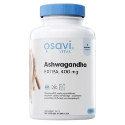 OSAVI Ashwagandha Ekstra, 400 mg 180 kaps. KRÓTKA DATA 2026-10-31
