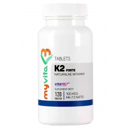 Myvita Witamina K2 Mk7 100 Mcg Z Natto 120 T