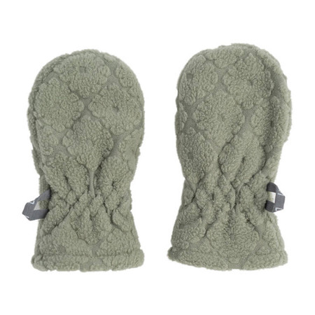 Lodger Polarowe rękawiczki niemowlęce szałwiowe Fleece Elm 0-12 m