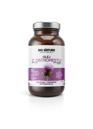 Big Nature Olej z ostropestu 60 kaps.
