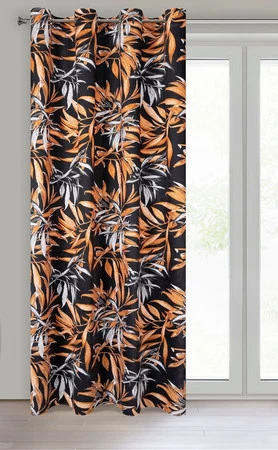 ZASŁONA GOTOWA ZOJA 140 X 250 CM CZARNY