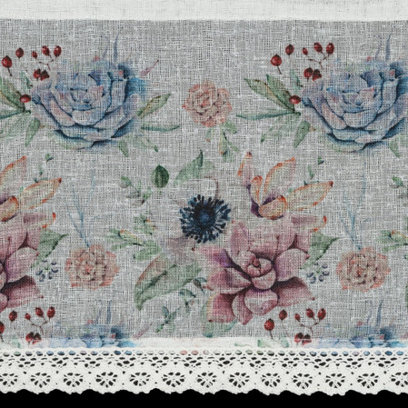 FIRANA GOTOWA DORA 150 X 30 CM BIAŁY
