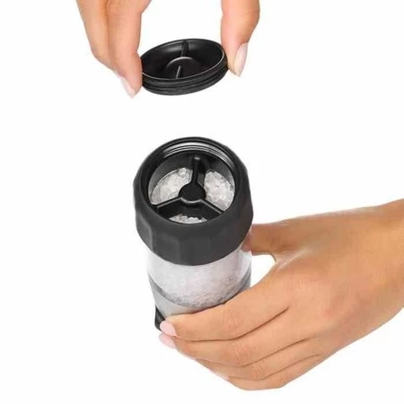 OXO-Młynek do soli stalowy, czarny, Good Grips