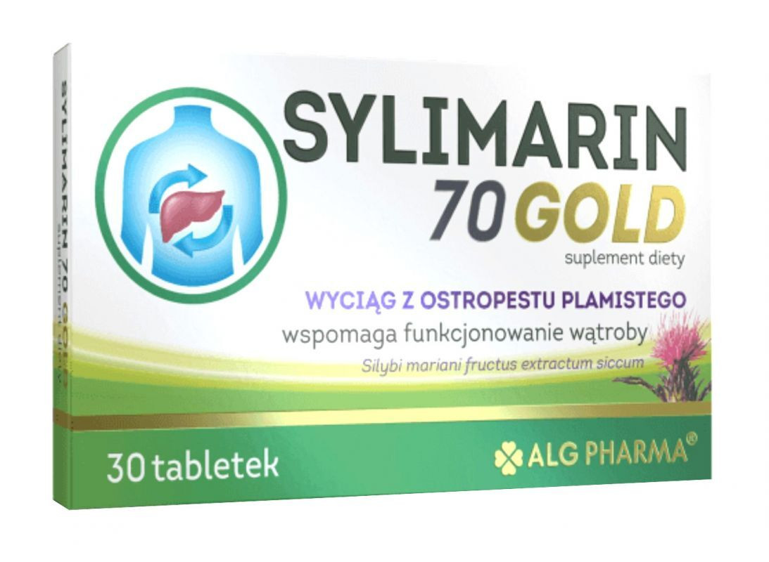 Alg Pharma Sylimarin 70 Gold na wsparcie wątroby 30 tabl. - Nabea.pl