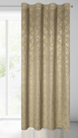 ZASŁONA GOTOWA ARETA 140 X 250 CM BEŻOWY