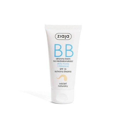 Ziaja, BB krem do skóry tłustej i mieszanej odcień naturalny SPF15 50ml