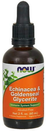 Now Foods Echinacea i Goldenseal Glycerite Zioła w kroplach 60 ml