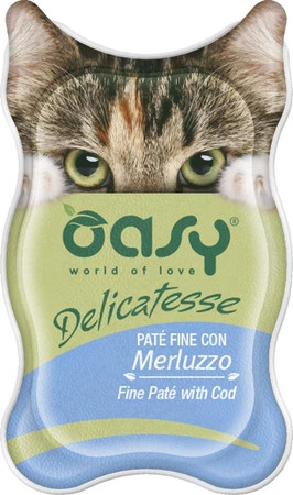 OASY Cat Delicatesse Fine Pate Cod Dorsz w pasztecie 85g