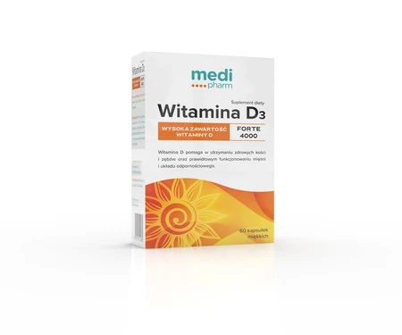 medi pharm Wit.D3 Forte 4000 - 60 kaps.