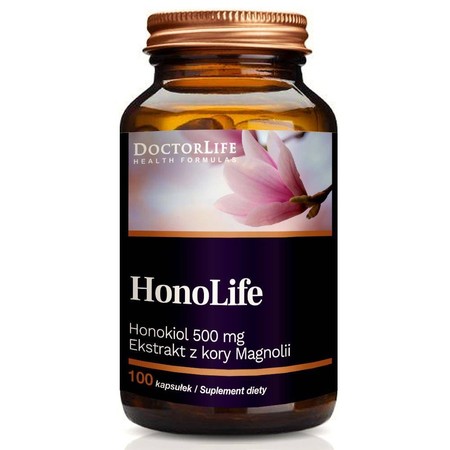 Doctor Life HonoLife ekstrakt z kory magnolii na wsparcie w sytuacjach stresu 100 kaps.