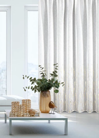 FIRANA GOTOWA LINZI NA TAŚMIE 140 X 270 CM BIAŁY