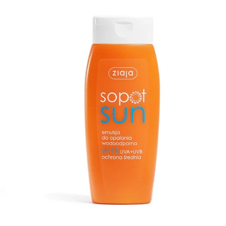 Ziaja Sopot Sun, emulsja do opalania wodoodporna SPF15 150ml