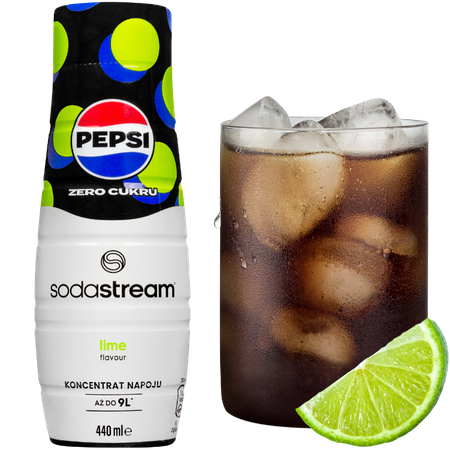 SodaStream Syrop koncentrat Pepsi Lime Zero Cukru 440 ml