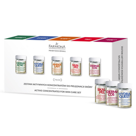 Zestaw aktywnych koncentratów do pielęgnacji twarzy 10x5ml