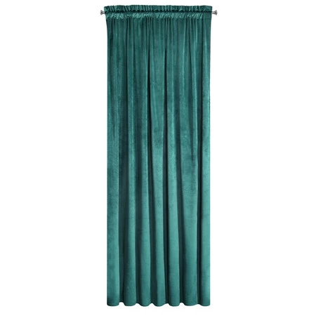 ZASŁONA GOTOWA D91 ROSA NA TAŚMIE 140 X 270 CM CIEMNOTURKUSOWY
