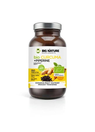 Big Nature Curcuma Ginger Piperine BIO 150 tabl.