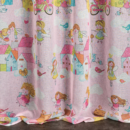 ZASŁONA GOTOWA POLLY 140 X 250 CM RÓŻOWY