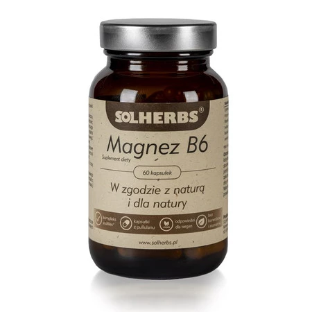MAGNEZ B6 60 KAPSUŁEK (94 mg + 0,7 mg) - SOLHERBS