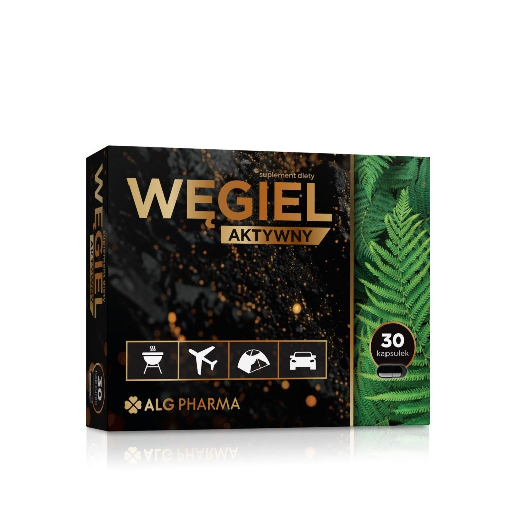 Alg Pharma Węgiel aktywny 30 kaps. - Nabea.pl