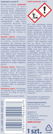 BROS Zawieszka na mole lawendowa 1 szt