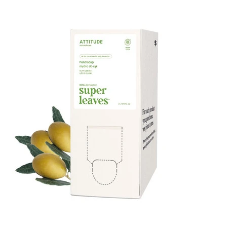 Attitude SUPER LEAVES™, Mydła do rąk w płynie o zapachu liści oliwnych, REFILL, 2 L