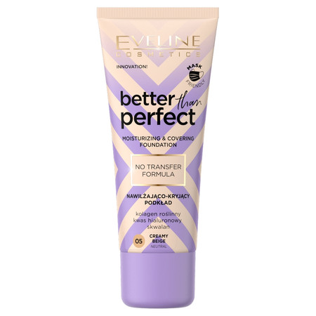 Eveline Better Than Perfect Podkład nawilżająco-kryjący nr 05 Creamy Beige 30ml