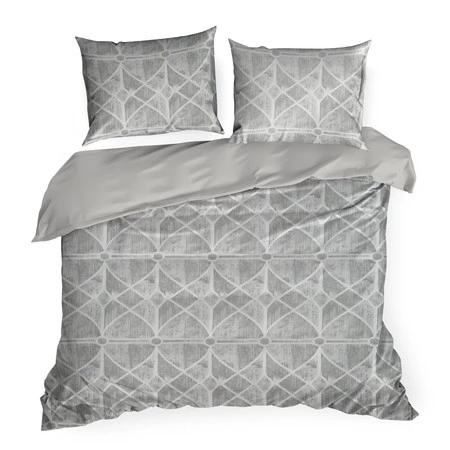 Komplet Pościeli Satynowej Spring 55 220 x 200 cm, Szary