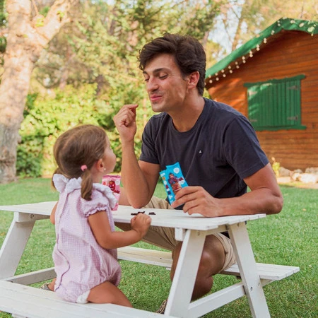 Smileat Triboo, BIO Sminolas, Żelki owocowe bez cukru Jabłko i Jagoda, 25g