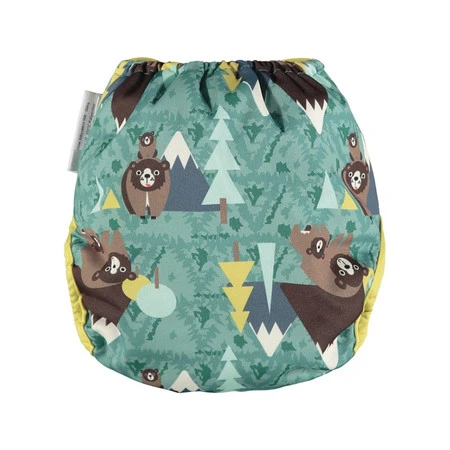 Close, Wodoodporny otulacz dla dzieci zapinany na napy, Bear