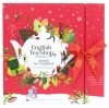 English Tea Shop, Zestaw herbatek świątecznych kalendarz Adwentowy czerwony 25 piramidek BIO 50g