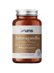 UNS Ashwagandha KSM-66® + BioPerine® 60 kaps. vege